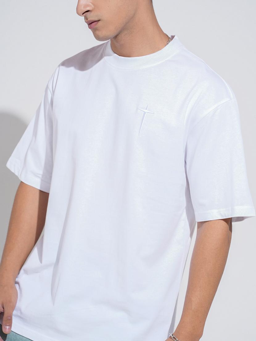 men solid short sleeve oversized t-shirt - 22038217 - Standard Image - 4