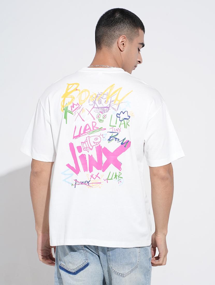 men printed short sleeve oversized t-shirt - 22038219 - Standard Image - 4