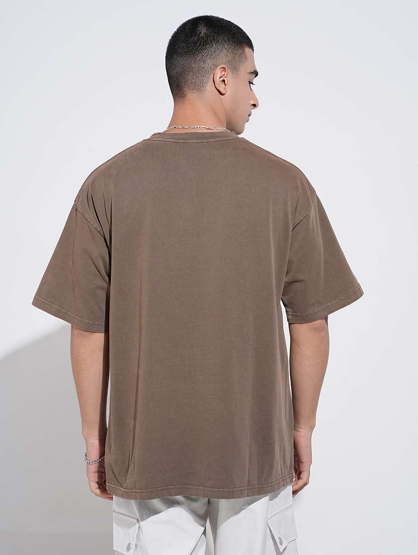 men solid short sleeve oversized t-shirt - 22038221 -  Standard Image - 4