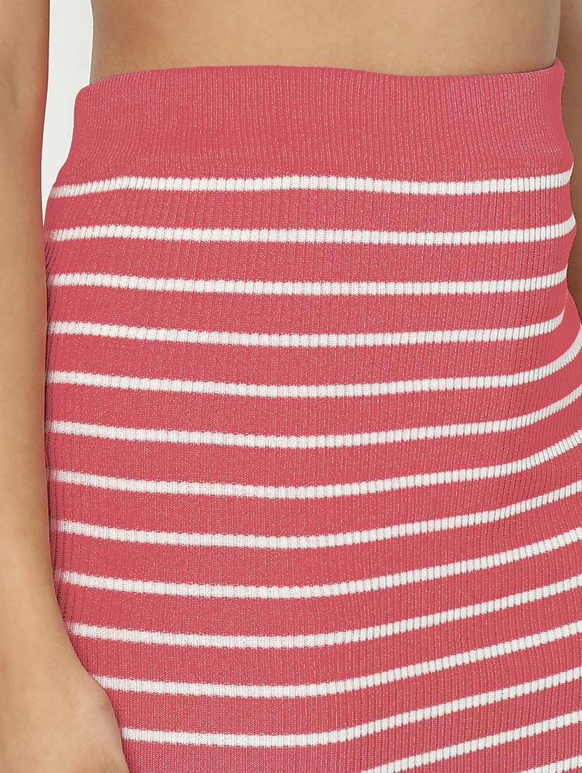 women striped top and skirt co-ord set - 22038231 - Standard Image - 6