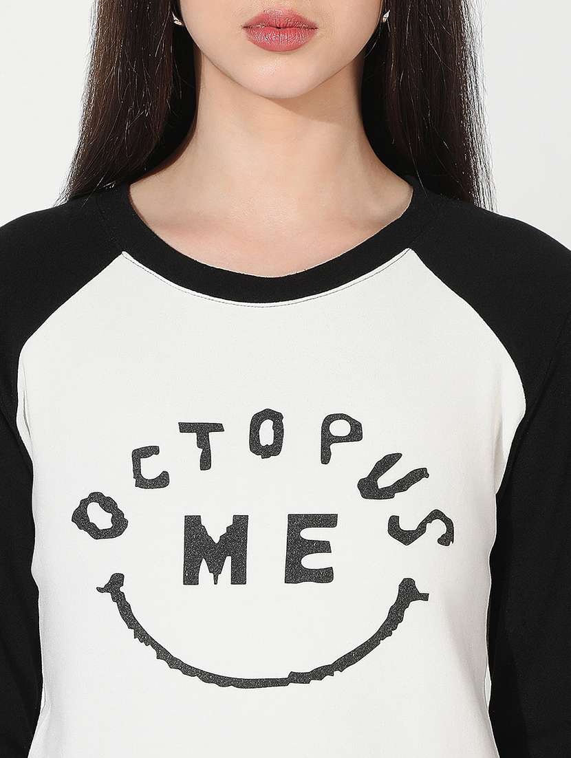 women color blocked long sleeve top - 22038310 -  Standard Image - 4