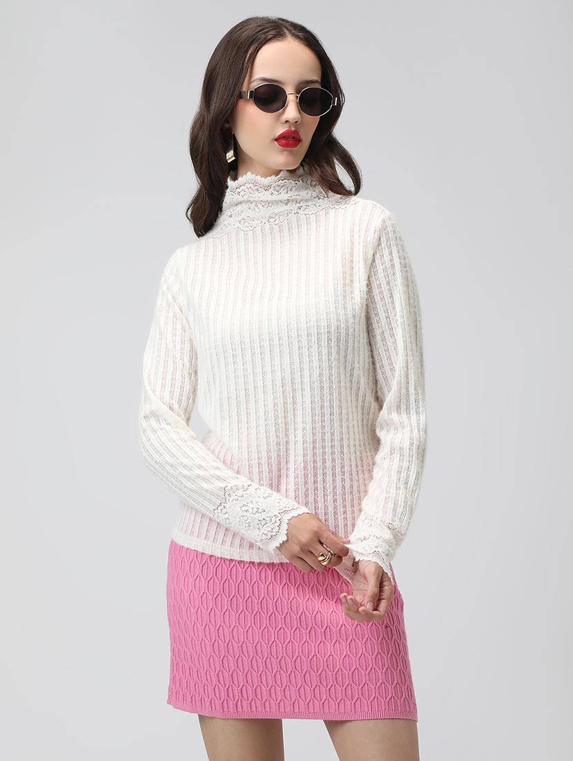 women white solid long sleeve top - 22038335 - Standard Image - 1