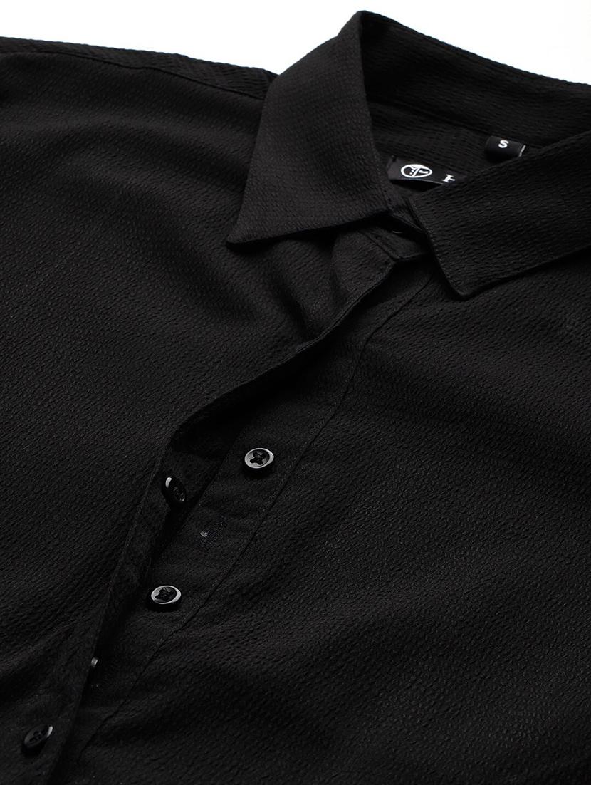 women solid collared long sleeve shirt - 22038370 - Standard Image - 4