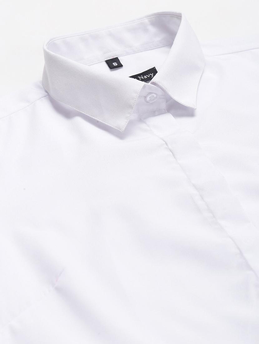 women solid collared long sleeve regular fit shirt - 22038408 - Standard Image - 4