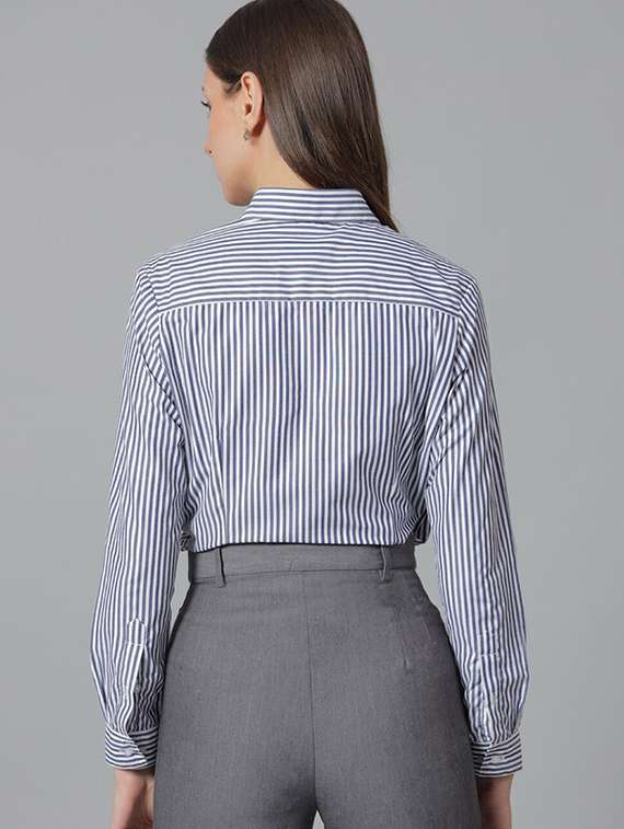 women collared long sleeve regular fit shirt - 22038461 - Standard Image - 1