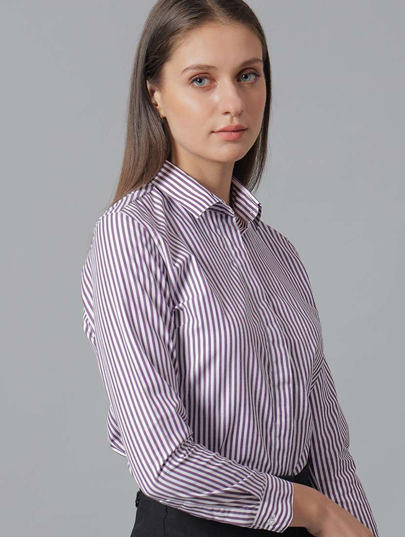 women collared long sleeve regular fit shirt - 22038462 -  Standard Image - 1