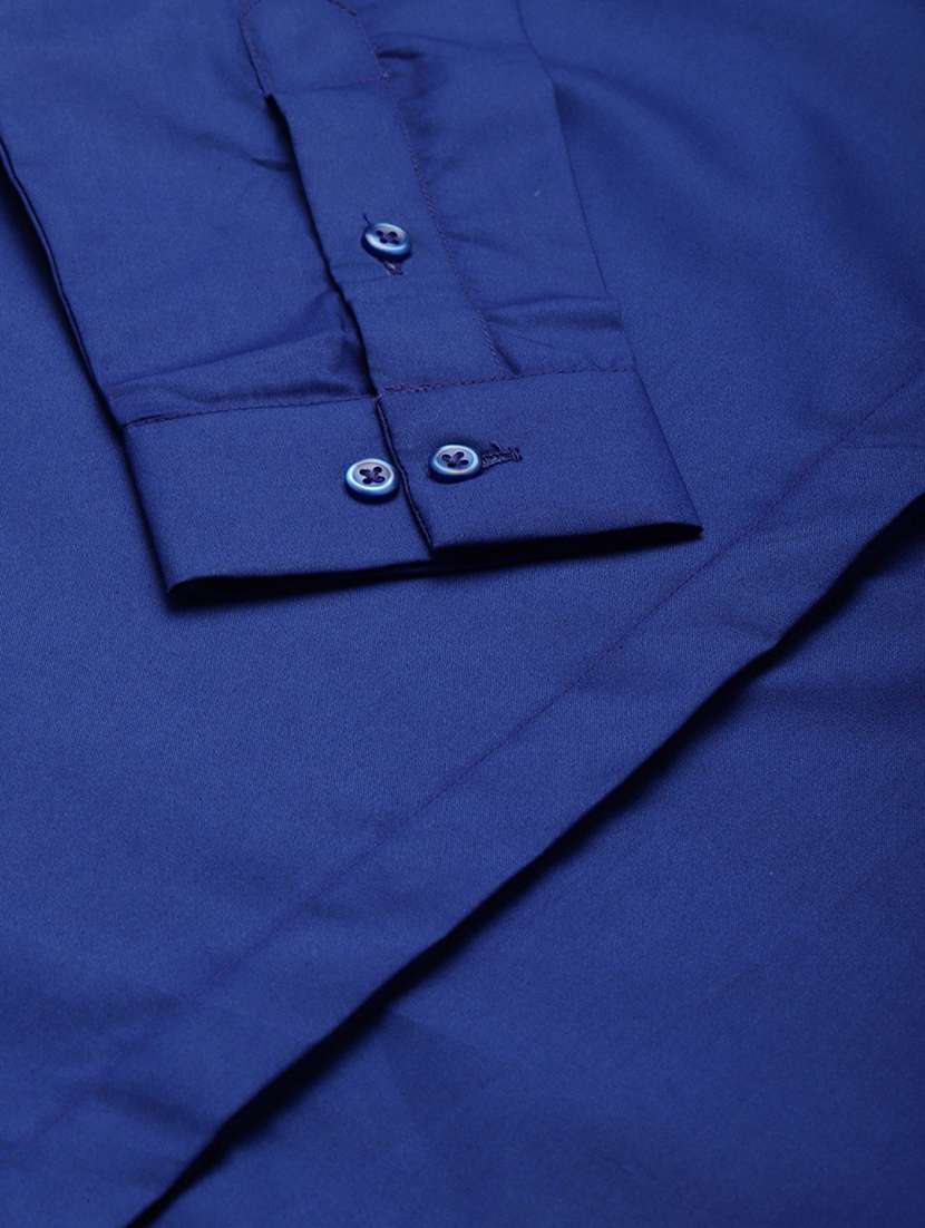 women solid collared long sleeve shirt - 22038476 - Standard Image - 4