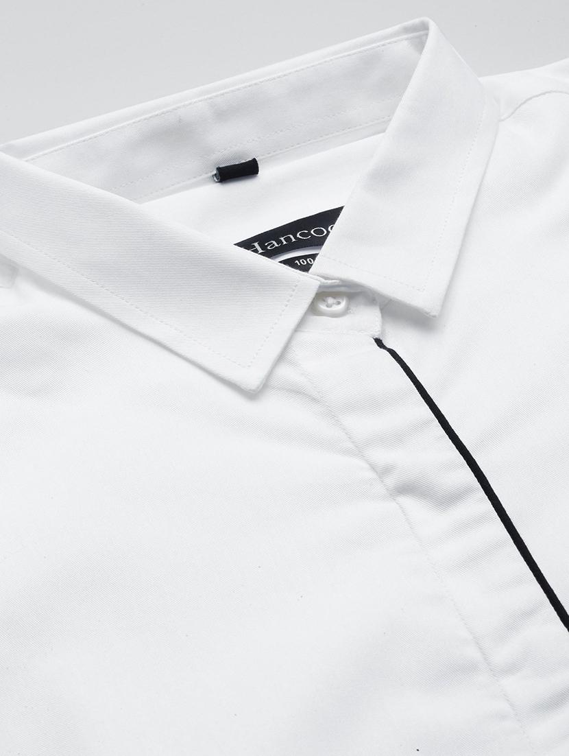 white cotton regular shirt - 22038484 - Standard Image - 4