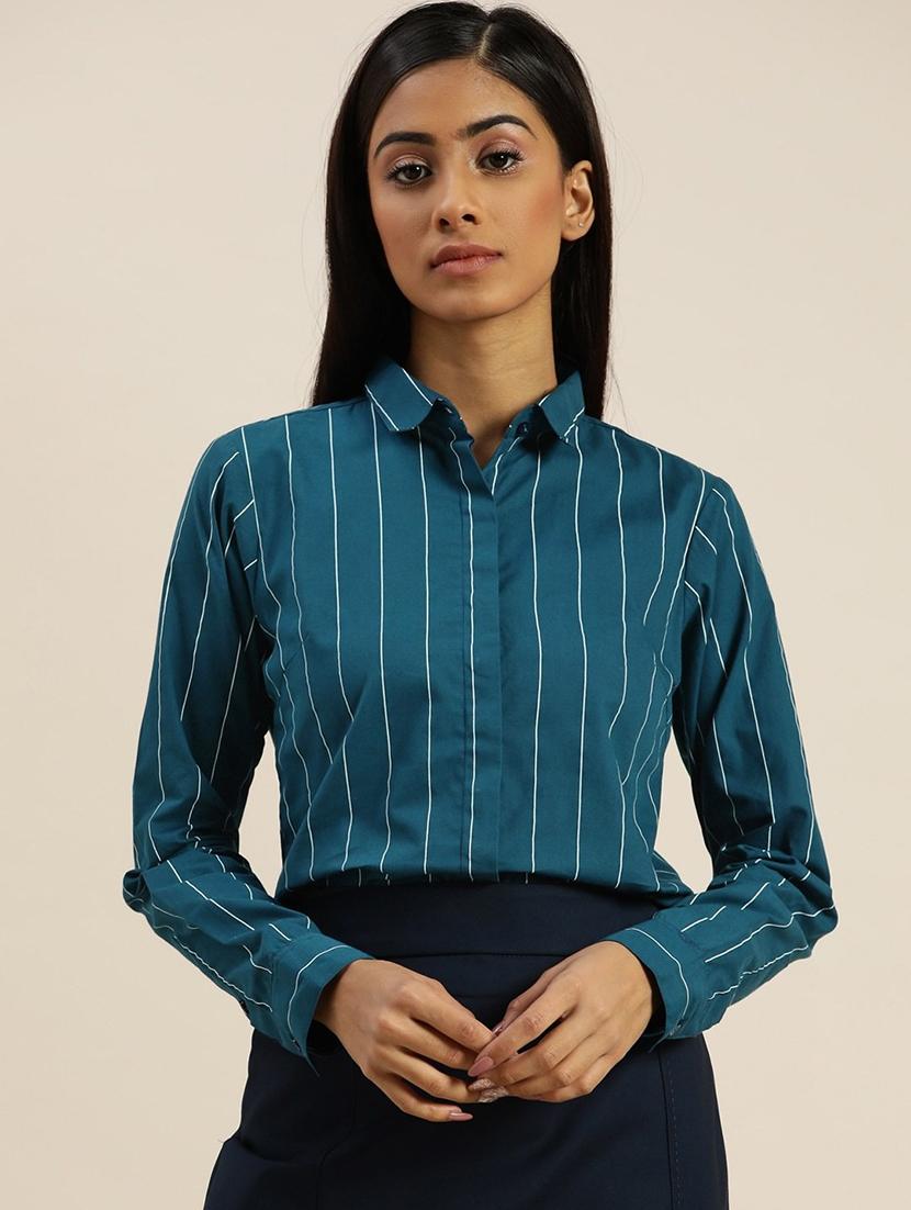 blue cotton regular shirt - 22038505 - Zoom Image - 0