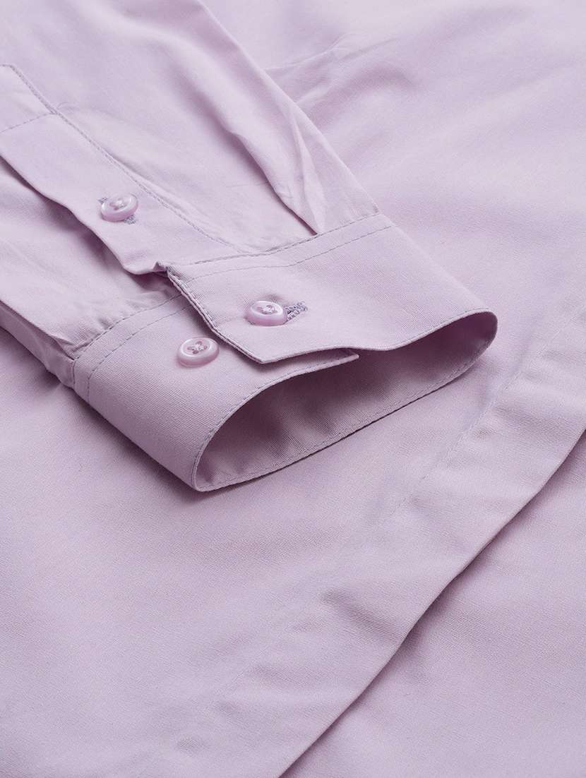 women solid collared long sleeve shirt - 22038556 -  Standard Image - 4