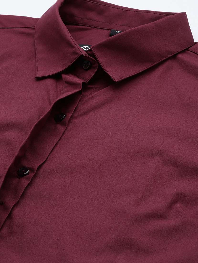 women solid collared long sleeve shirt - 22038564 -  Standard Image - 4