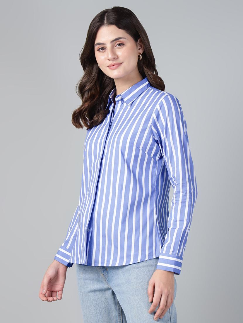 women collared long sleeve regular fit shirt - 22038652 - Standard Image - 1