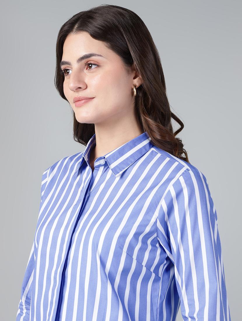 women collared long sleeve regular fit shirt - 22038652 - Standard Image - 4