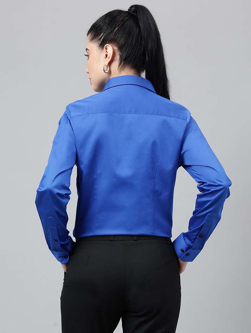 women collared long sleeve regular fit shirt - 22038665 - Standard Image - 4