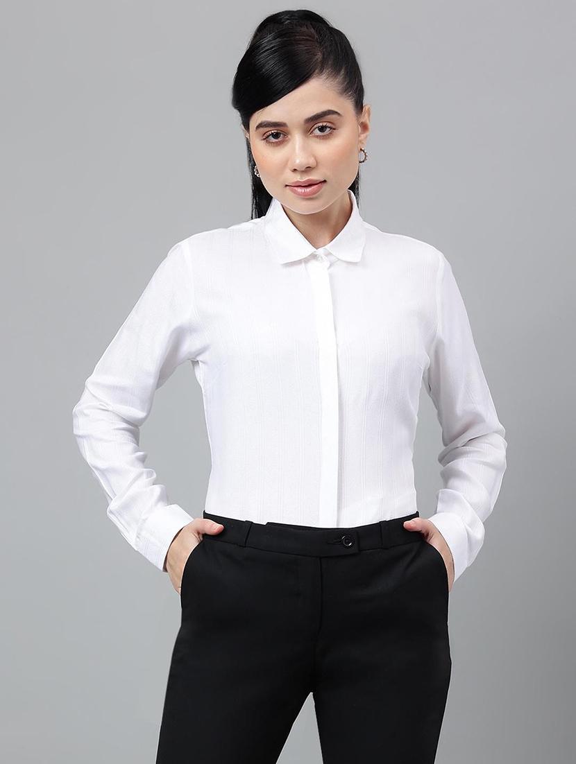women collared long sleeve regular fit shirt - 22038668 - Zoom Image - 0