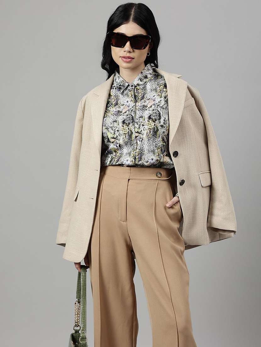 women collared long sleeve regular fit shirt - 22038678 -  Standard Image - 4