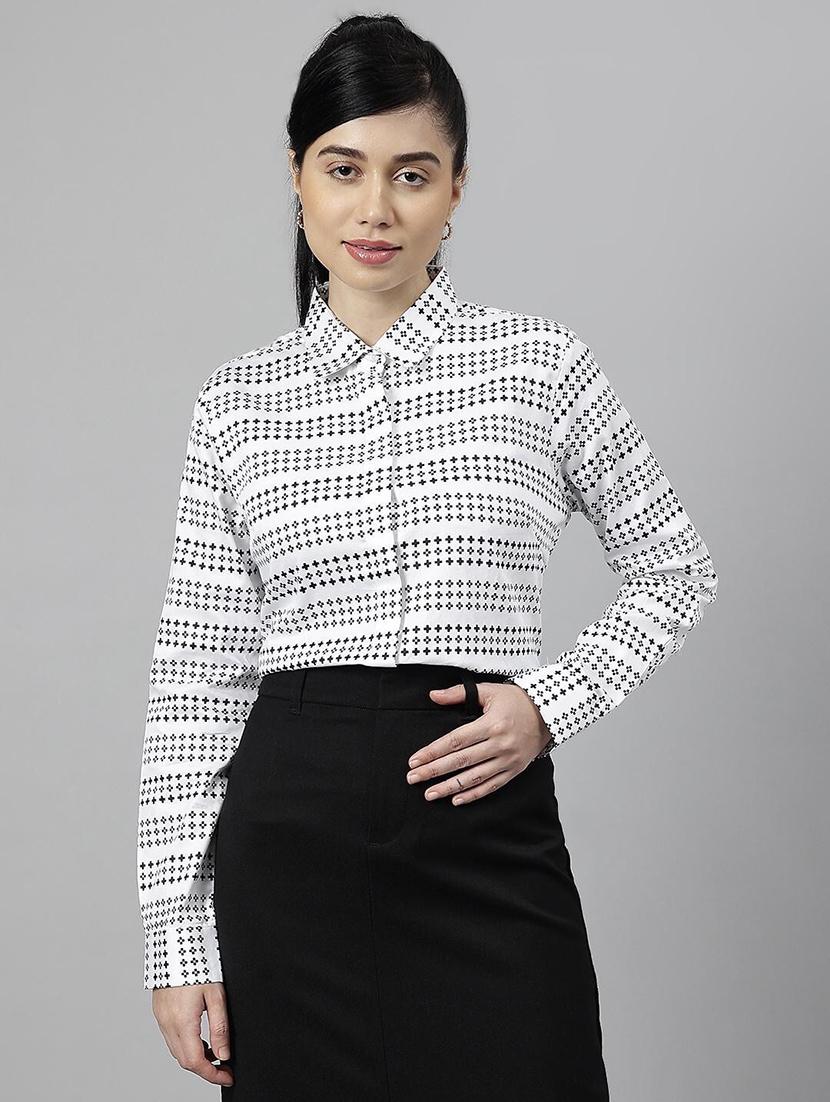 women collared long sleeve regular fit shirt - 22038680 - Standard Image - 1
