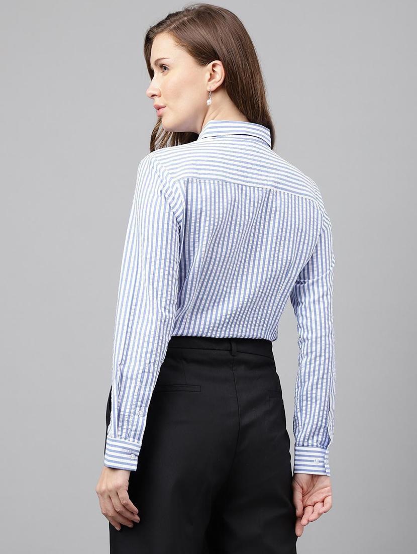women collared long sleeve regular fit shirt - 22038685 - Standard Image - 4