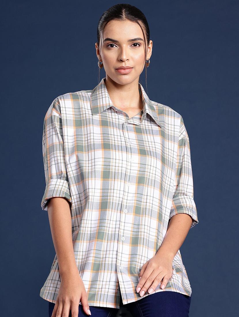 women collared long sleeve regular fit shirt - 22038688 - Zoom Image - 0