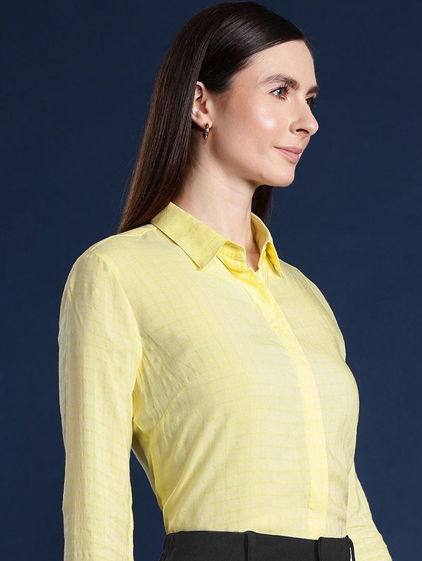 women collared long sleeve regular fit shirt - 22038696 -  Standard Image - 1