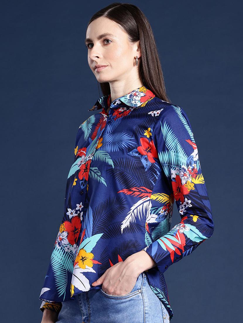 women collared long sleeve regular fit shirt - 22038699 - Standard Image - 1