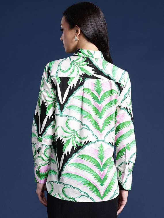 women collared long sleeve regular fit shirt - 22038701 -  Standard Image - 1