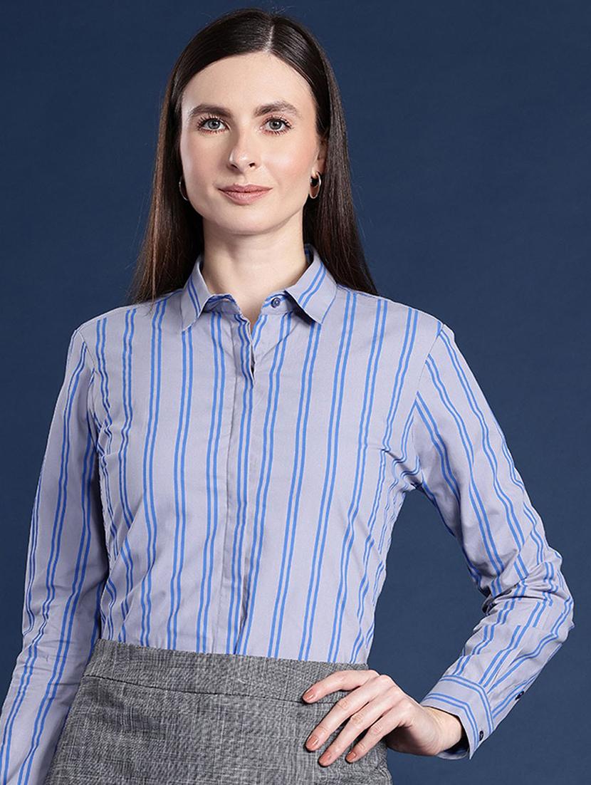 women collared long sleeve regular fit shirt - 22038705 -  Zoom Image - 0
