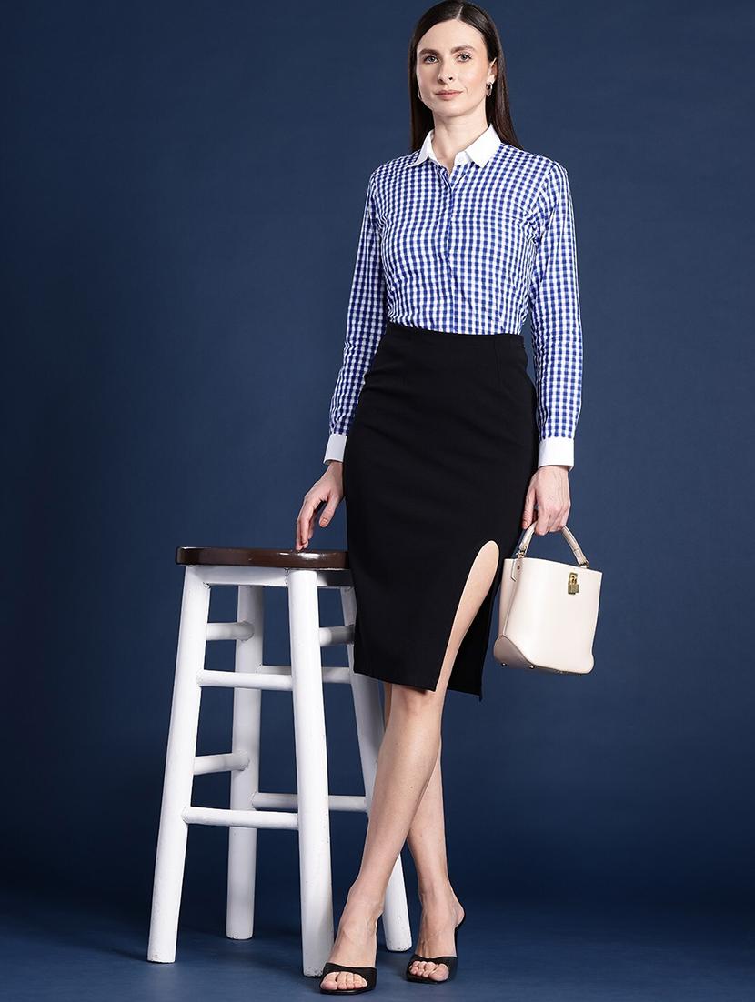 women collared long sleeve regular fit shirt - 22038708 - Standard Image - 4