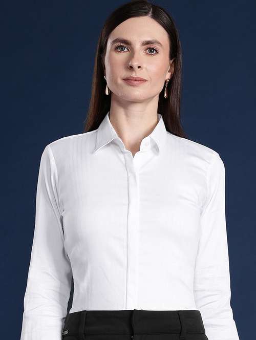 women collared long sleeve regular fit shirt - 22038716 -  Standard Image - 0