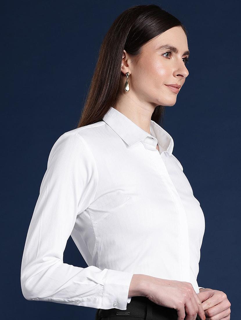 women collared long sleeve regular fit shirt - 22038716 - Standard Image - 1