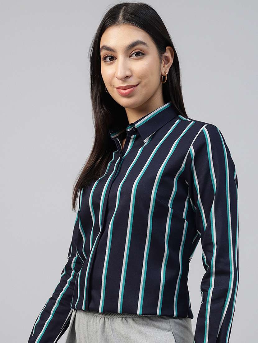 women collared long sleeve regular fit shirt - 22038725 -  Standard Image - 1