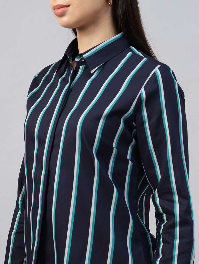 women collared long sleeve regular fit shirt - 22038725 -  Standard Image - 4