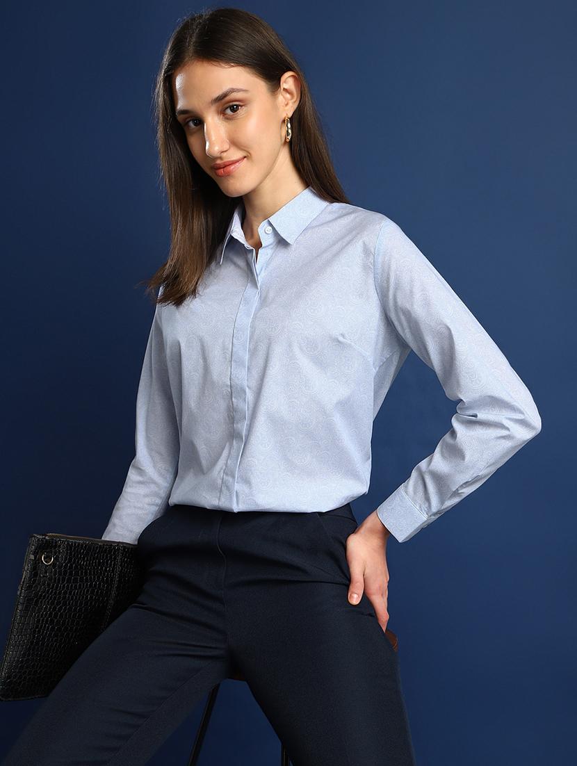 women collared long sleeve regular fit shirt - 22038746 - Zoom Image - 0