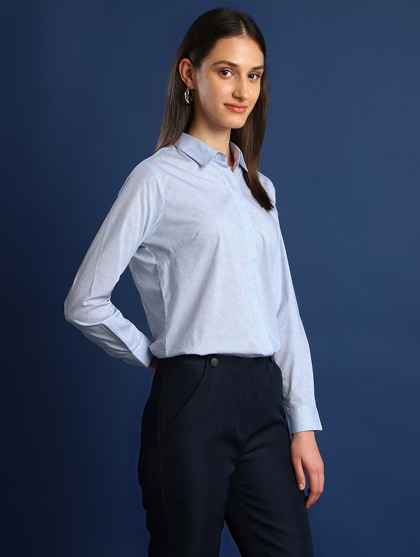 women collared long sleeve regular fit shirt - 22038746 - Standard Image - 1