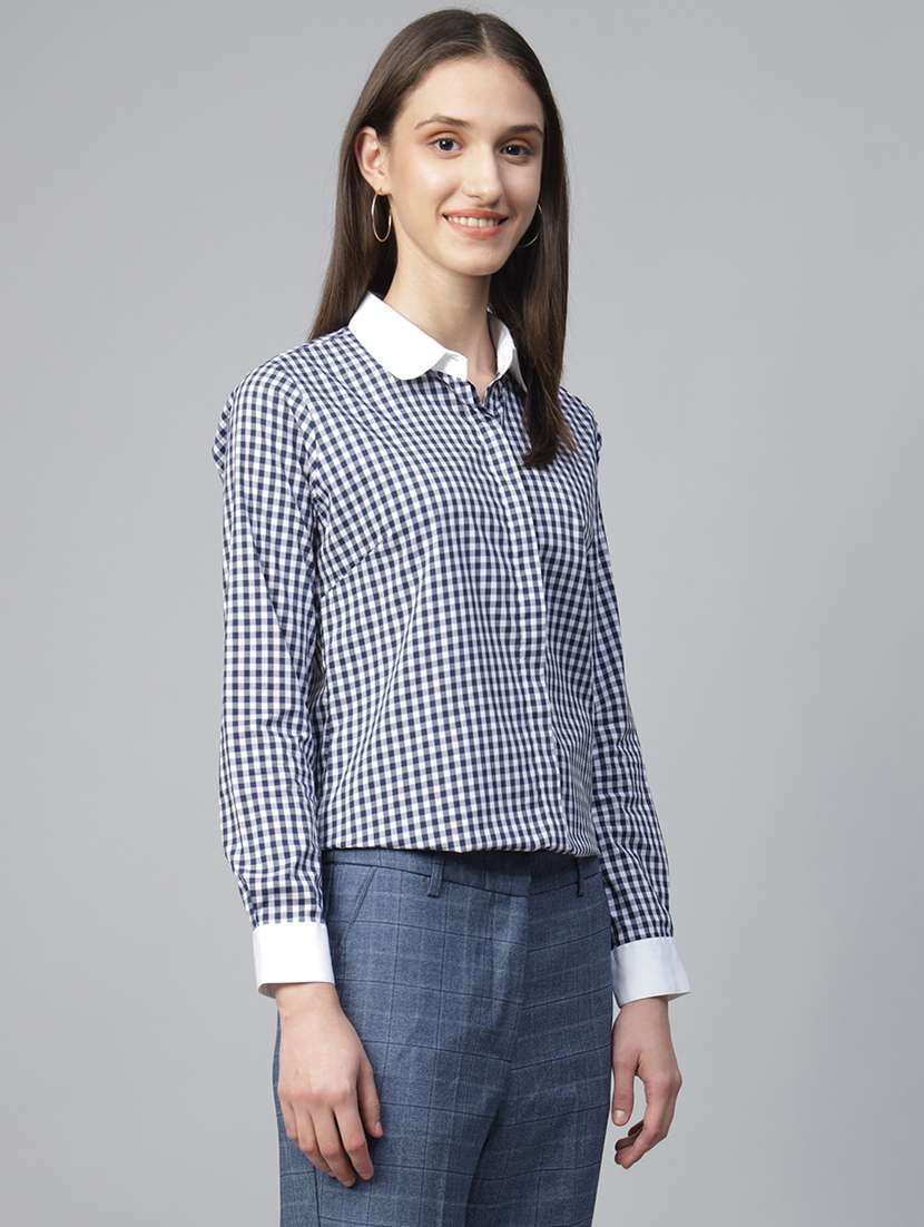 women collared long sleeve regular fit shirt - 22038753 -  Standard Image - 1