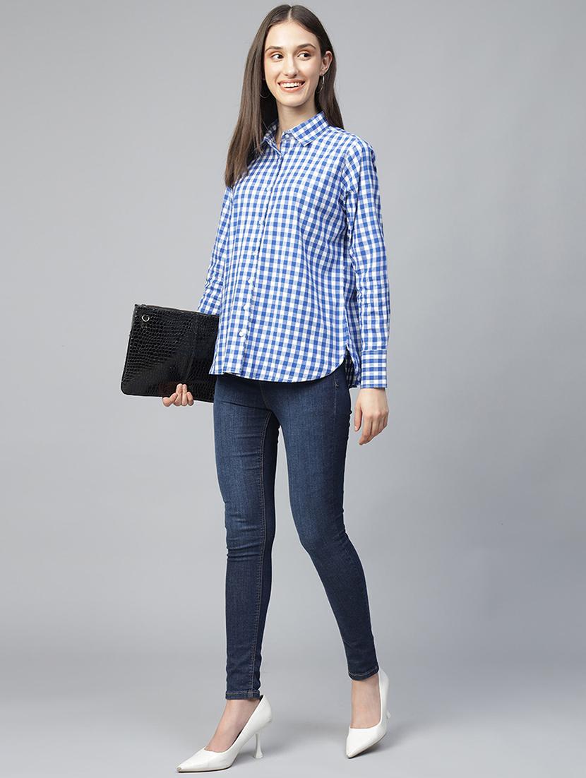 women collared long sleeve regular fit shirt - 22038756 - Standard Image - 4