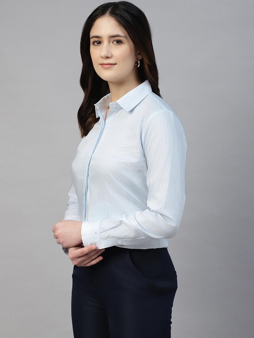 women collared long sleeve regular fit shirt - 22038770 - Standard Image - 1