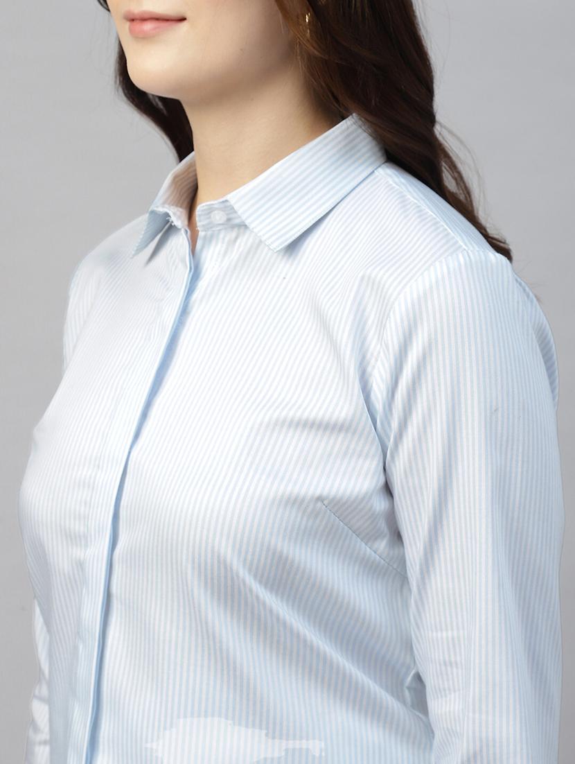 women collared long sleeve regular fit shirt - 22038770 - Standard Image - 4