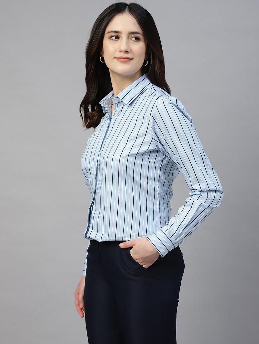 women collared long sleeve regular fit shirt - 22038773 - Standard Image - 1