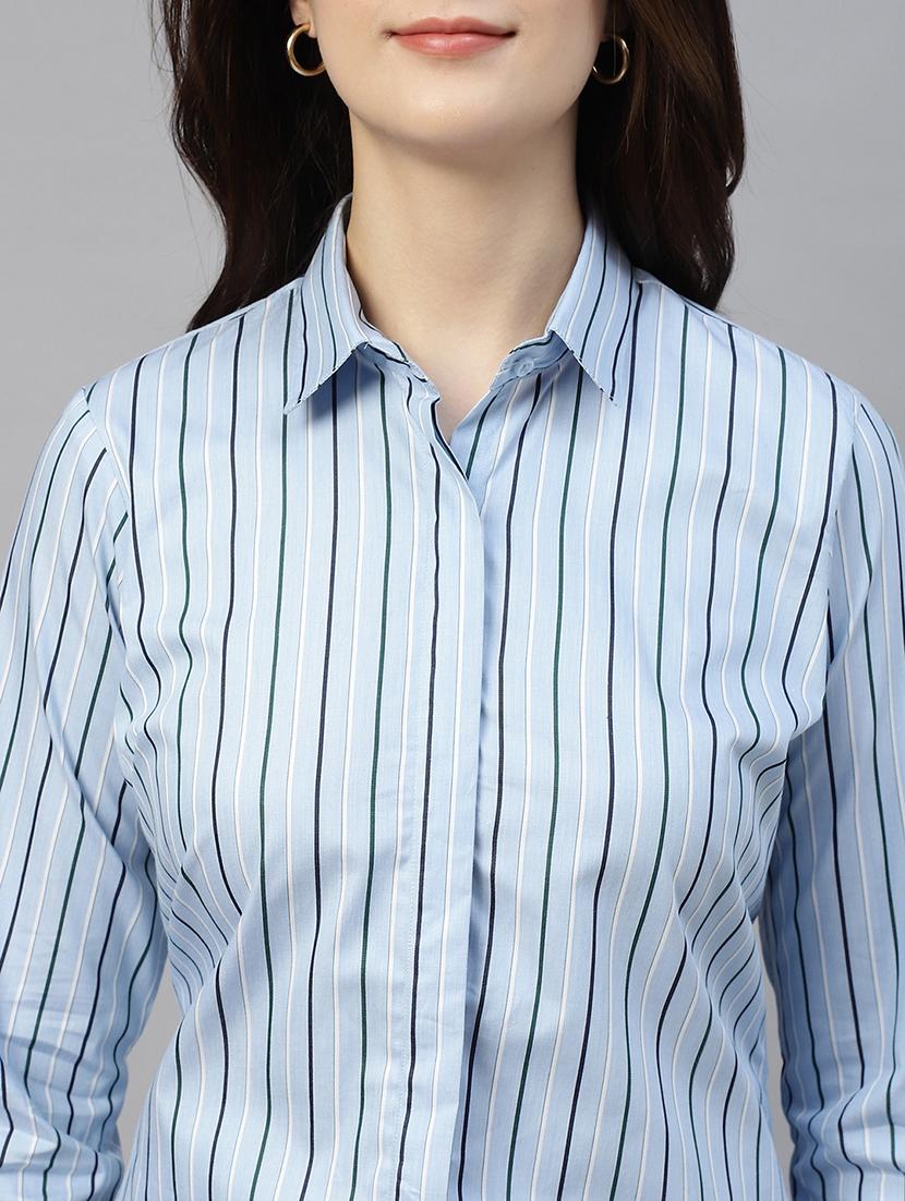 women collared long sleeve regular fit shirt - 22038773 - Standard Image - 4