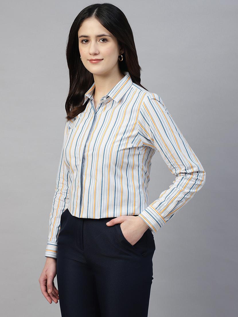 women collared long sleeve regular fit shirt - 22038776 -  Standard Image - 1