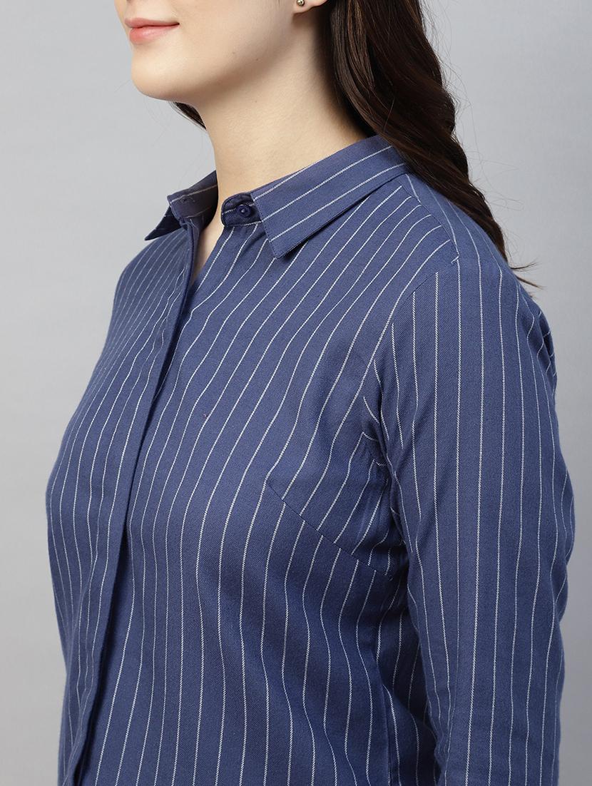 women collared long sleeve regular fit shirt - 22038779 - Standard Image - 4