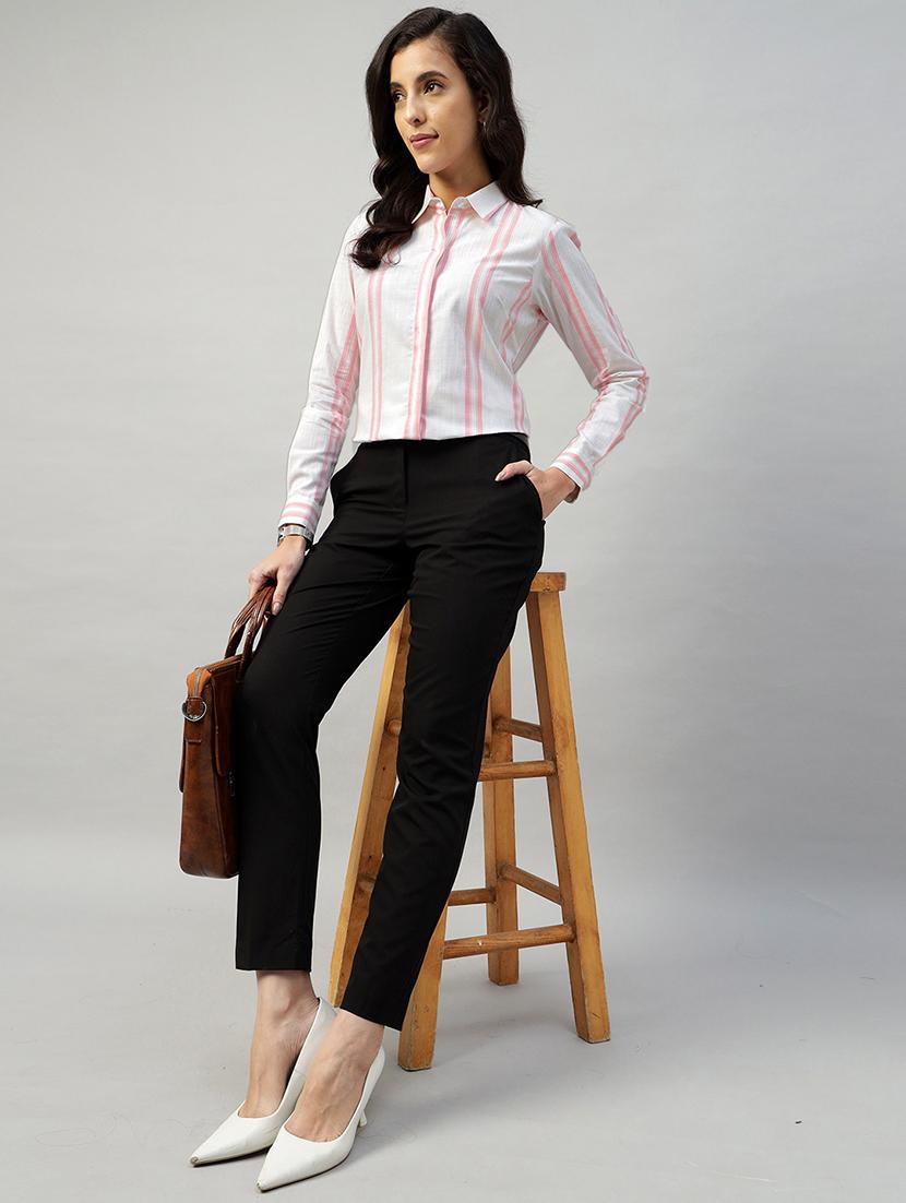 women collared long sleeve regular fit shirt - 22038789 - Standard Image - 6