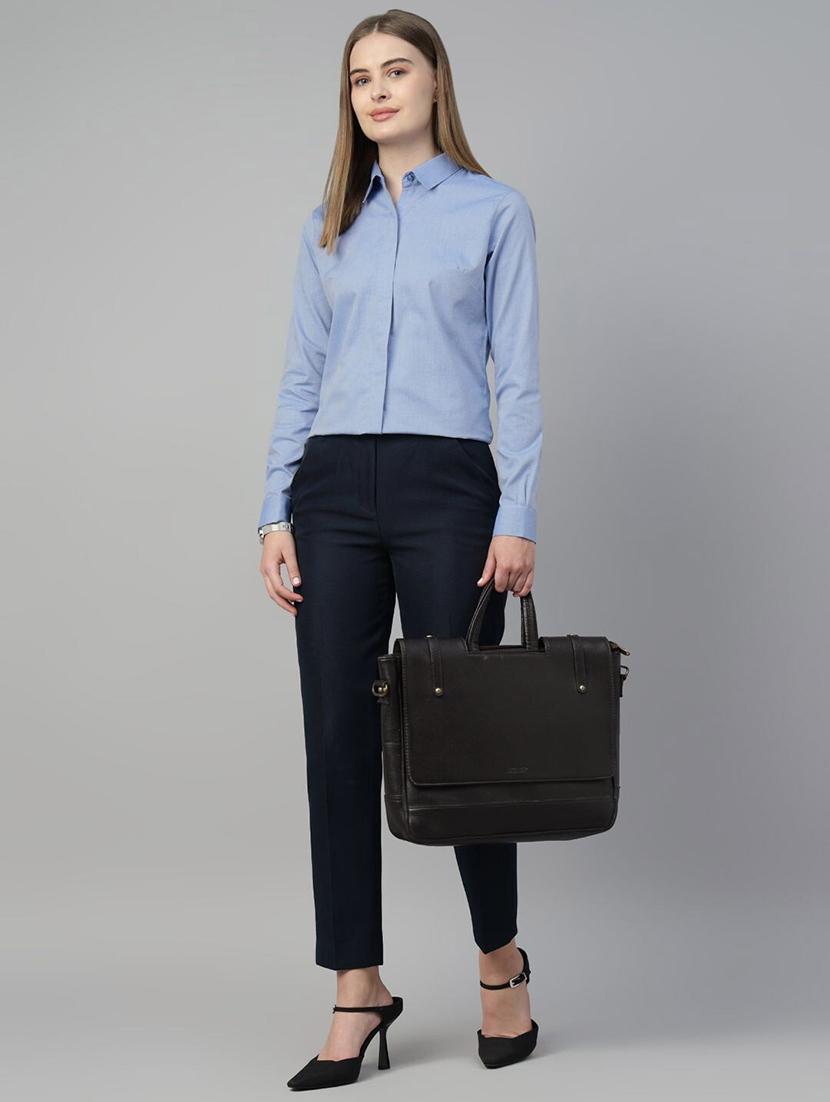 women collared long sleeve regular fit shirt - 22038790 - Standard Image - 4