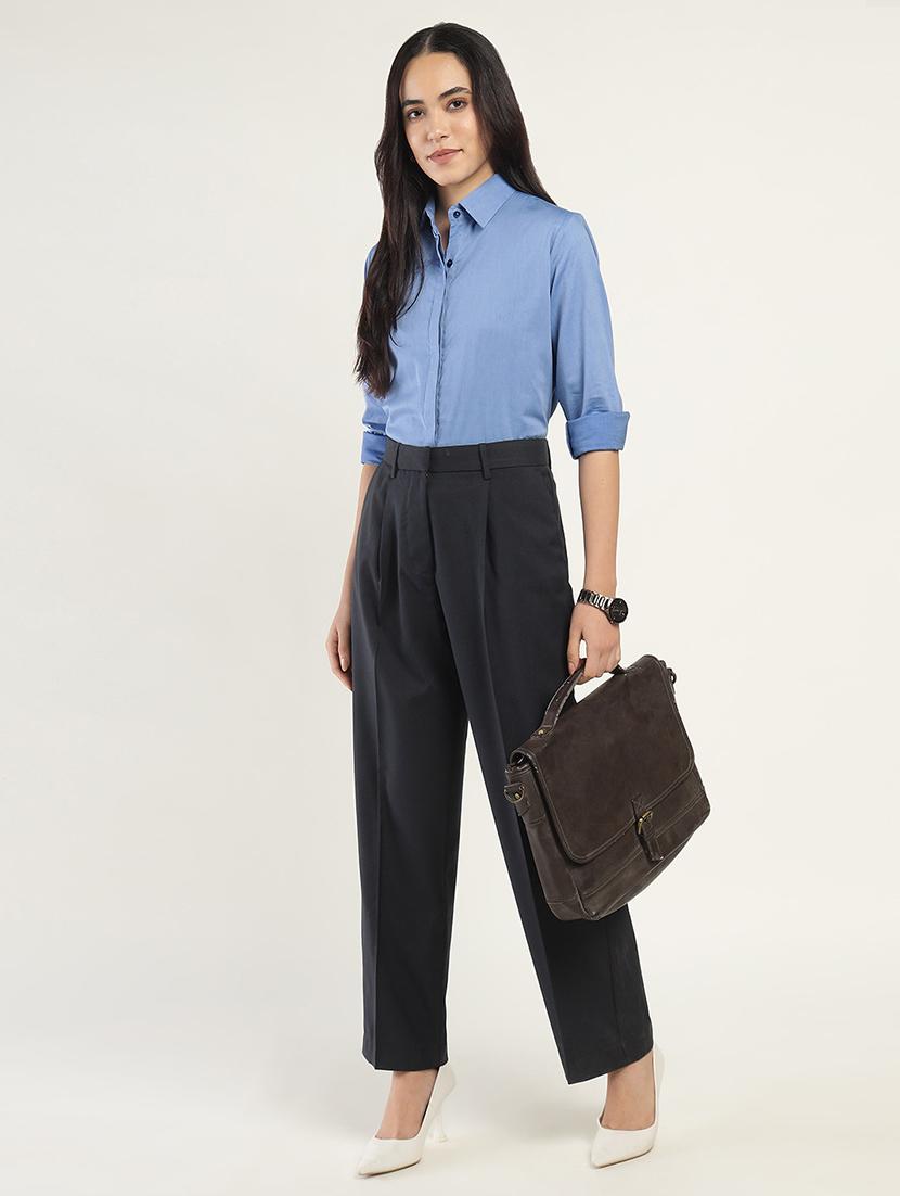 women collared long sleeve regular fit shirt - 22038810 - Standard Image - 4