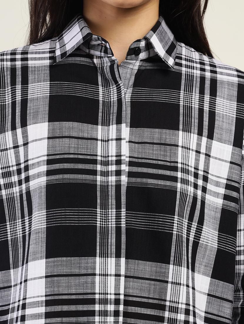 women collared long sleeve regular fit shirt - 22038817 - Standard Image - 4