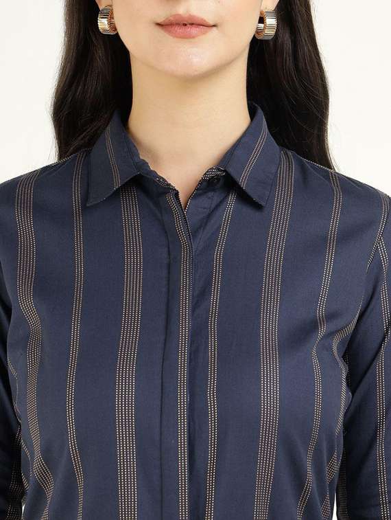 women collared long sleeve regular fit shirt - 22038833 -  Standard Image - 4