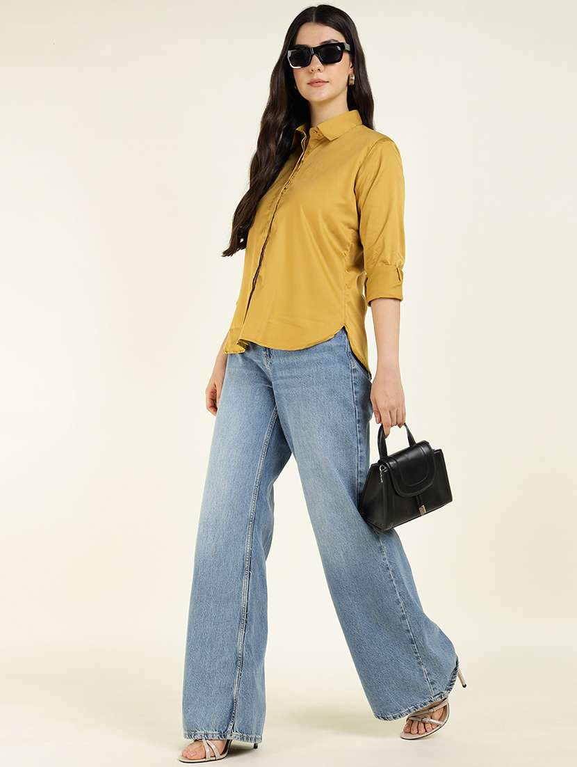 women collared long sleeve regular fit shirt - 22038836 -  Standard Image - 4