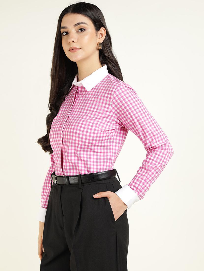 women collared long sleeve regular fit shirt - 22038838 -  Standard Image - 1
