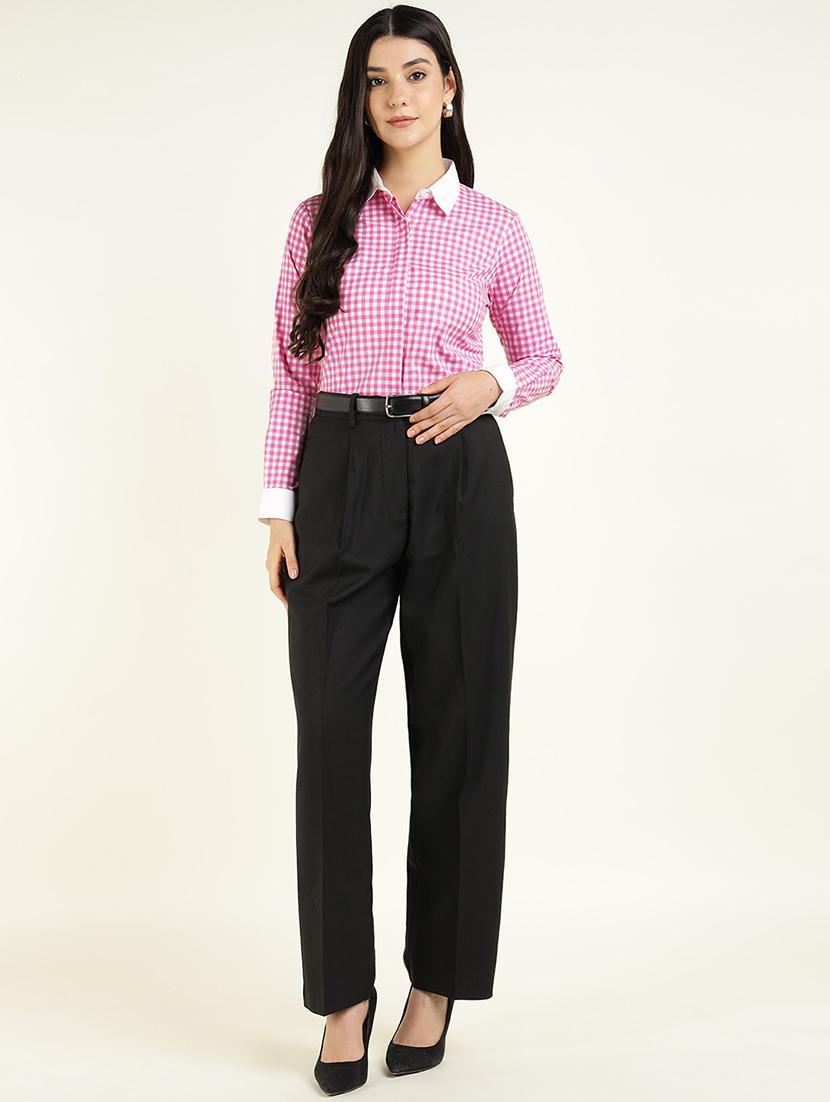 women collared long sleeve regular fit shirt - 22038838 - Standard Image - 4